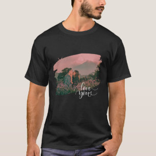 T-shirt Love You Photo personnalisée pour la Saint-Valenti