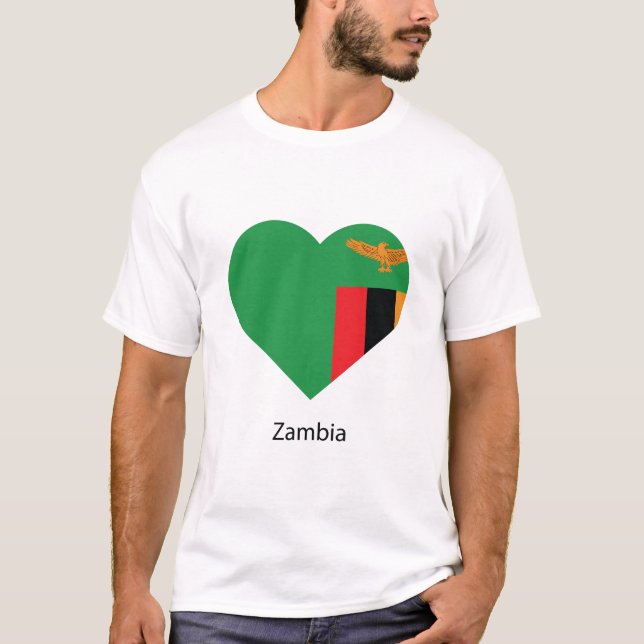 T-shirt Love Zambia (Devant)