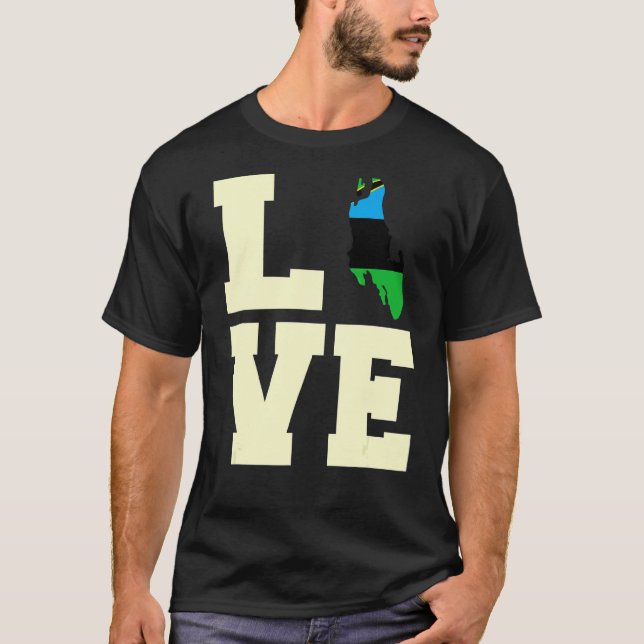 T-shirt Love Zanzibar (Devant)