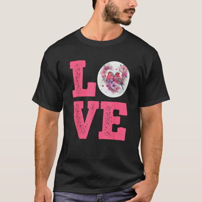 T-shirt LOVE Zebra Finches Bird  Finches Owner Finch Bird (Devant)