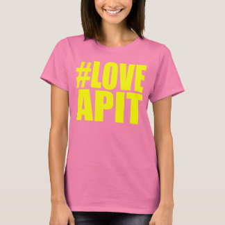 T-shirt #LOVEAPIT Woman Yellow AA T - AUTRES COULEURS DISP