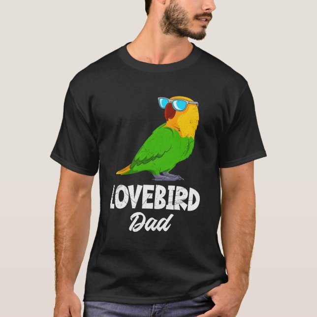 T-shirt Lovebird Papa Inséparables Parrot Propriétaire Lov (Devant)
