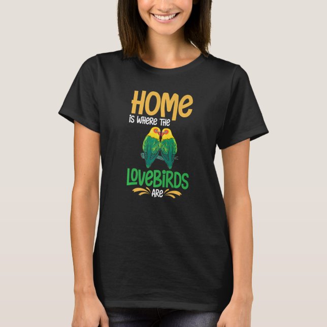 T-shirt Lovebird Peach Faced Parrot Pet African Fischer Bi (Devant)