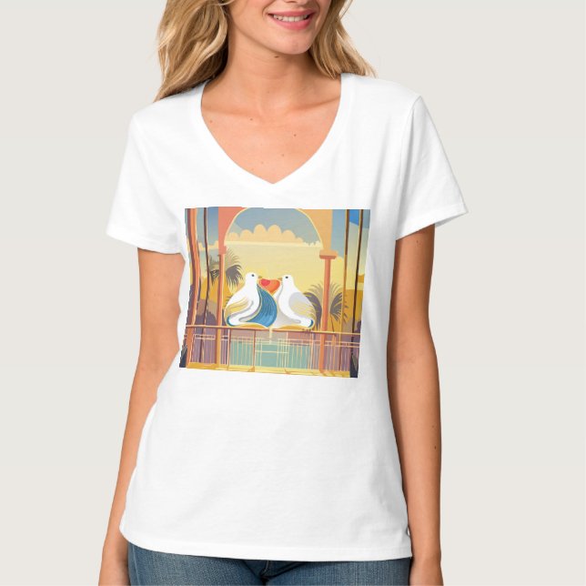 T-shirt Lovebirds in Paradise Shirt (Devant)