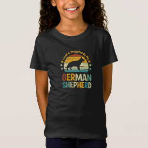 T-Shirt Loved & Protected By My GSD, or Your Own Text