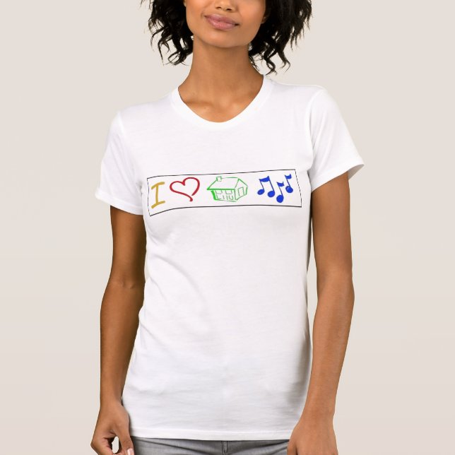 T-shirt loveHouseMusic (Devant)