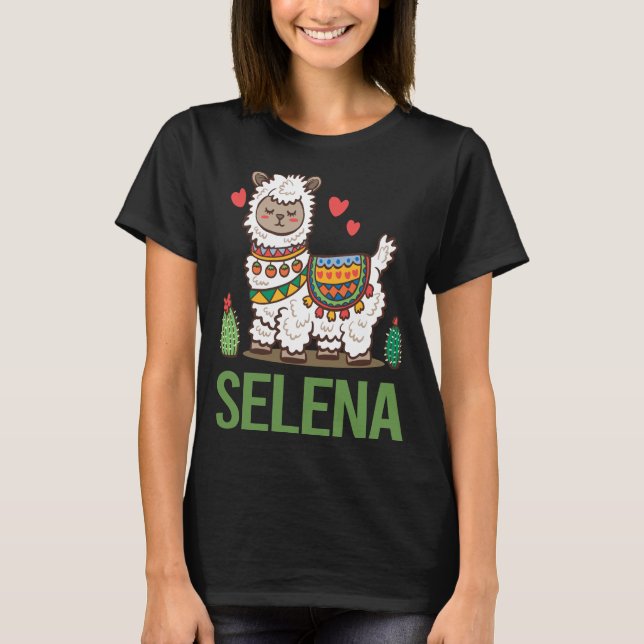 T-shirt Lovely Alpaca - Nom Selena (Devant)