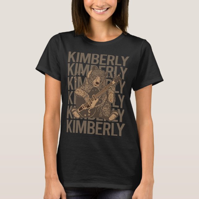 T-shirt Lovely Bear - Kimberly Name (Devant)