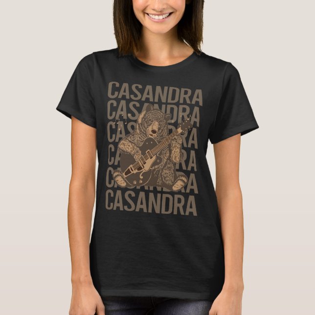 T-shirt Lovely Bear - Nom Casandra (Devant)
