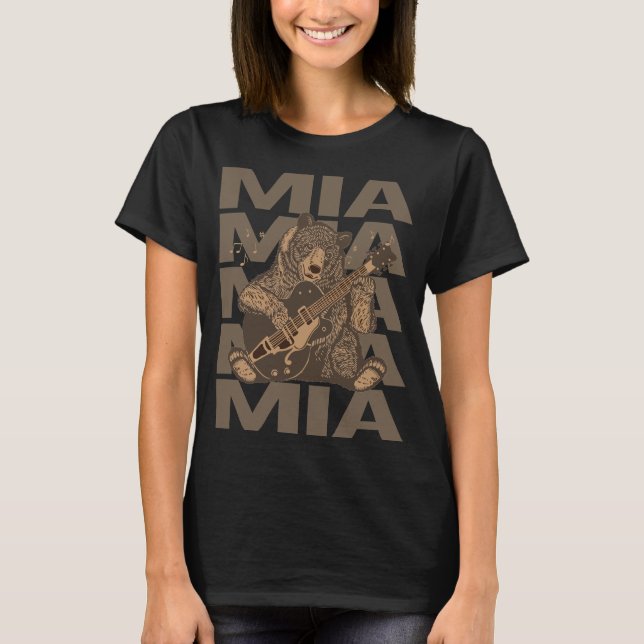 T-shirt Lovely Bear - Nom Mia (Devant)