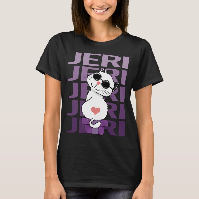 T-shirt Lovely Cat - Jeri Nom (Devant)