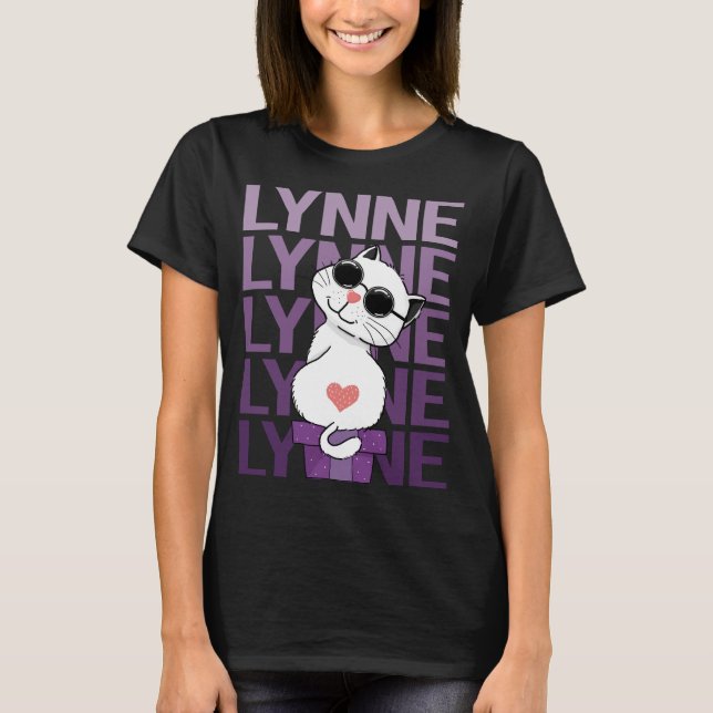 T-shirt Lovely Cat - Nom Lynne (Devant)