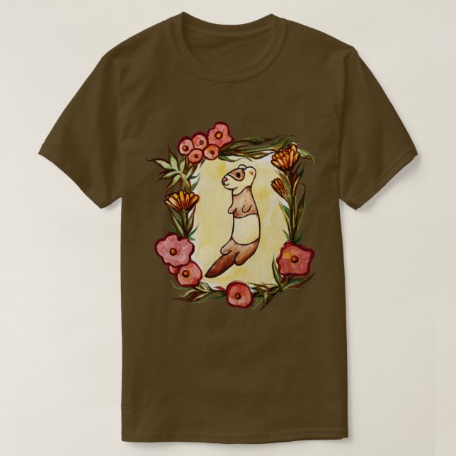 T-shirt Lovely Ferret (Design devant)