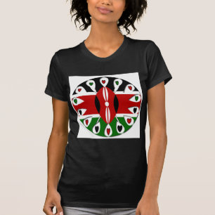 T-shirt Lovely Hearts Kenya : Drapeau Art Motif
