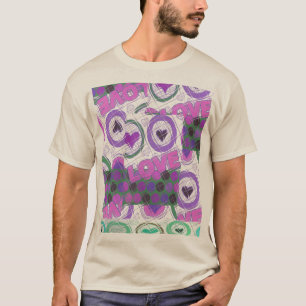 T-shirt Lovely Love Heart Motif Art Imprimer