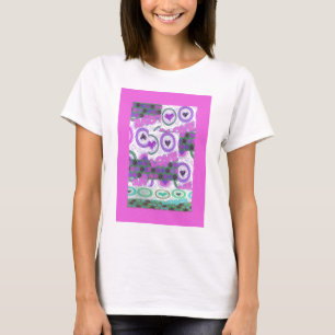 T-shirt Lovely Love Heart Motif Art Imprimer
