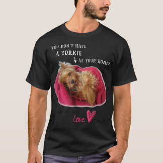 T-shirt Lovely Yorkie Yorkshire Cute Terrier avec amour