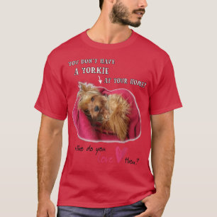 T-shirt Lovely Yorkie Yorkshire Cute Terrier avec amour