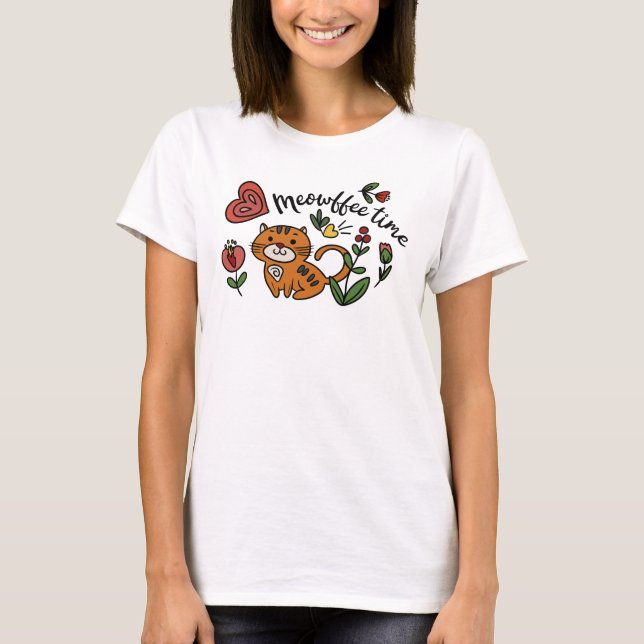 T-Shirt Lover À Café Cute (Devant)