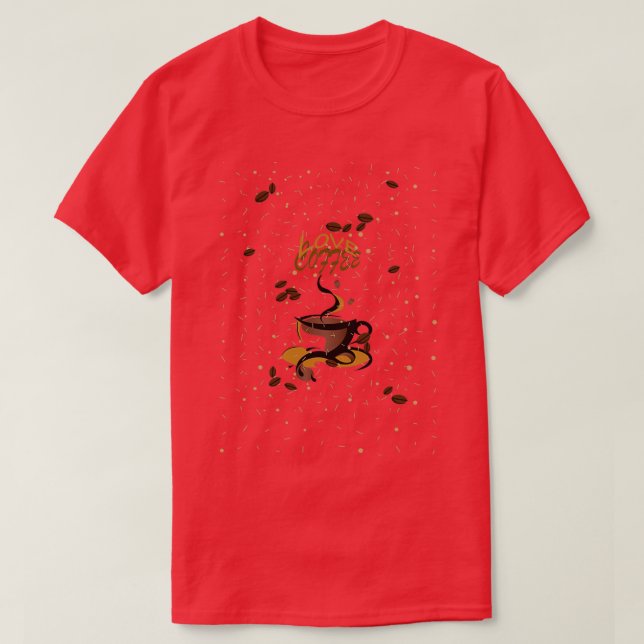 T-shirt Lover de caféine (Design devant)