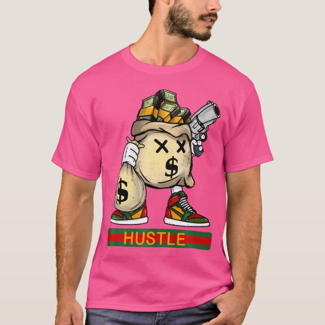 T-shirt Lover de rap de Money Stacks (Devant)