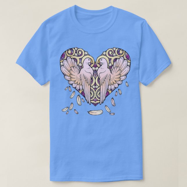 T-shirt Lover Pigeons (Design devant)