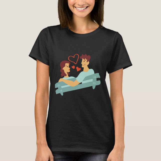 T-shirt Lovers Embrace (Devant)