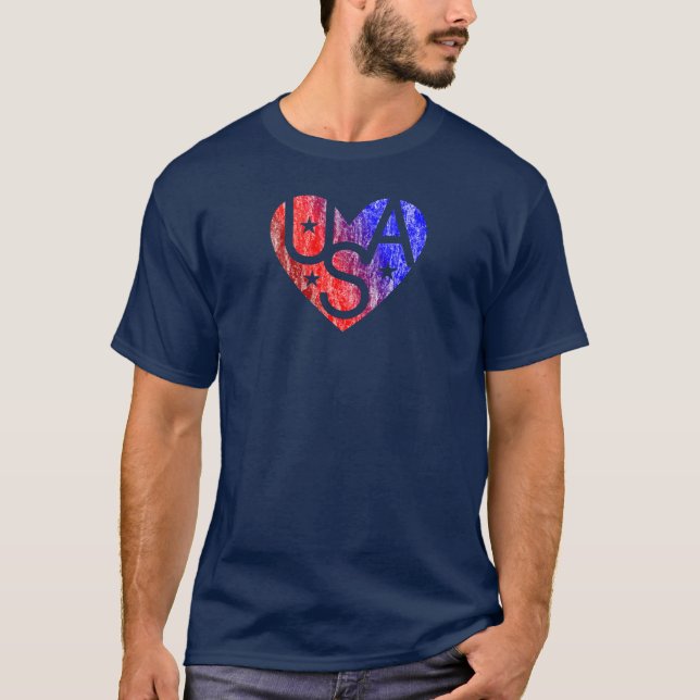 T-shirt Lover's Heart® USA Lover's T-shirt (Devant)