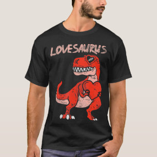 T-shirt Lovesaurus Tre Dinosaur Heart Cute Valentines Day