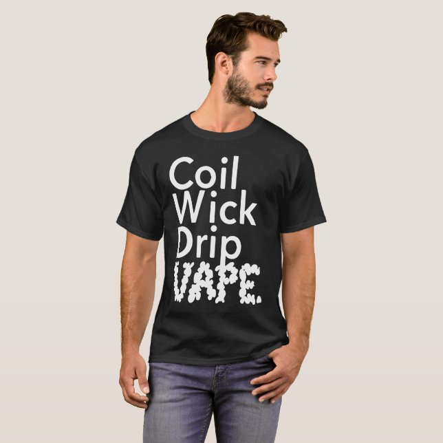 T-shirt Lovez les fumeurs de pot de mauvaise herbe de Vape (Devant entier)