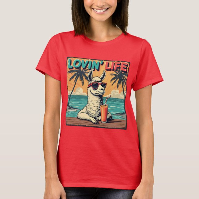 T-shirt Lovin' Life - Positif et utile (Devant)