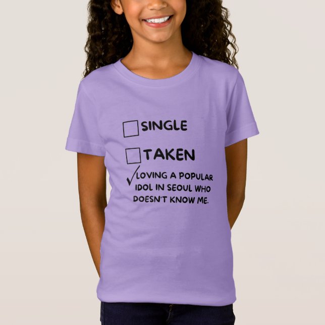 T-Shirt Loving a popular idol in Seoul” Printed Oversized (Devant)