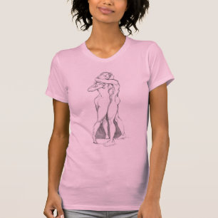 T-shirt Loving Hug Shirt Embracing Figure Study T-