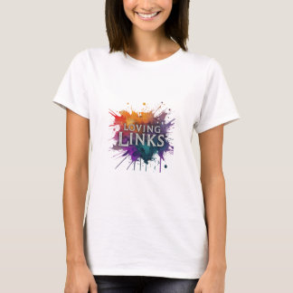 T-shirt "Loving Links" présente un design charmant de t-sh