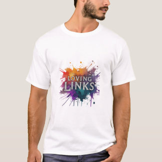 T-shirt "Loving Links" présente un design charmant de t-sh