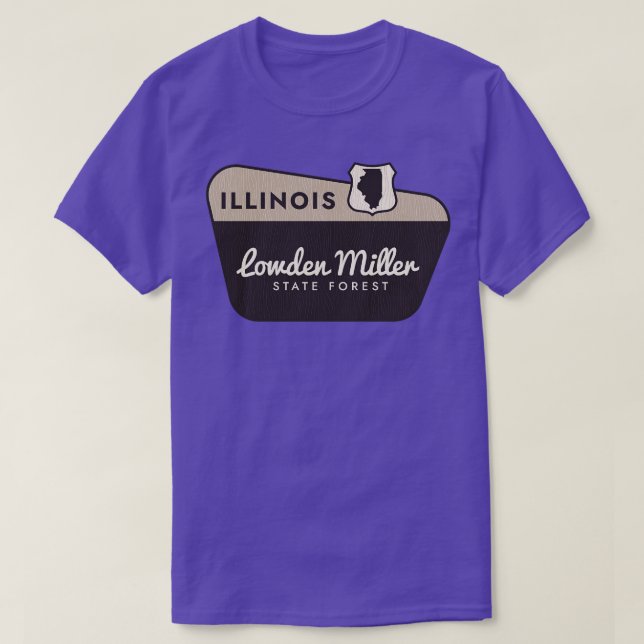 T-shirt Lowden Miller State Forest Illinois Affiche de bie (Design devant)