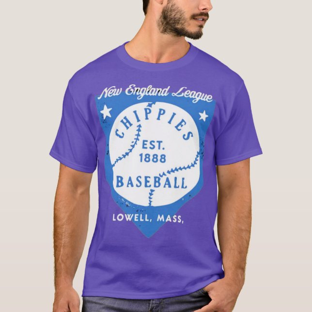 T-shirt Lowell Chippies - Massachusetts - Déficit Vintage (Devant)