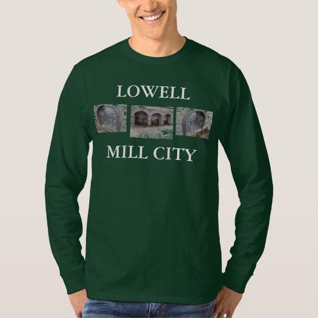 T-shirt Lowell Massachusetts 3 photos ensemble (Devant)