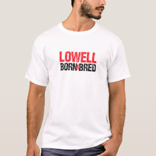 T-shirt Lowell Né Et Élevé Massachusetts Ville D'Origine M