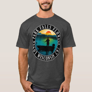 T-shirt Lower Park Falls Flowage 762 Wisconsin Fishing