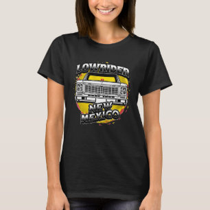 T-shirt Lowrider Nouveau-Mexique. Drapeau du Nouveau-Mexiq