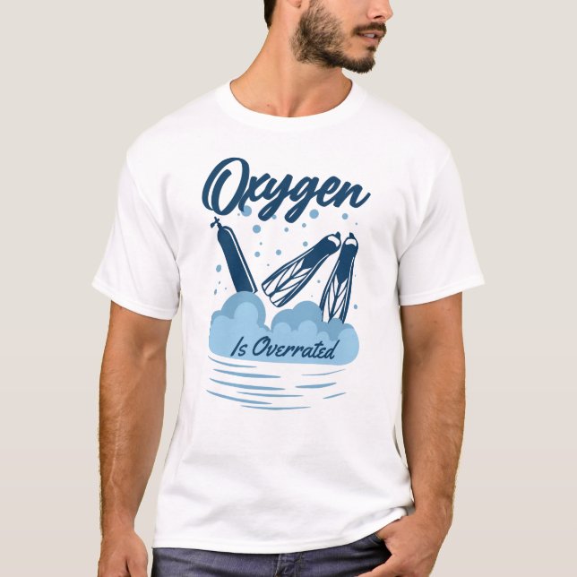 T-shirt L'oxygène est surévalué - Pour les nageurs (Devant)
