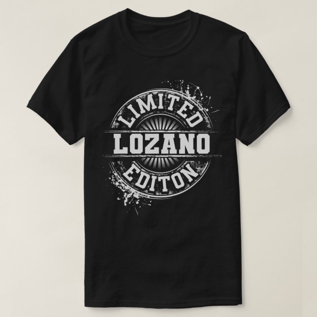 T-shirt LOZANO Funny Surname Family Tree Birthday Reunion  (Design devant)