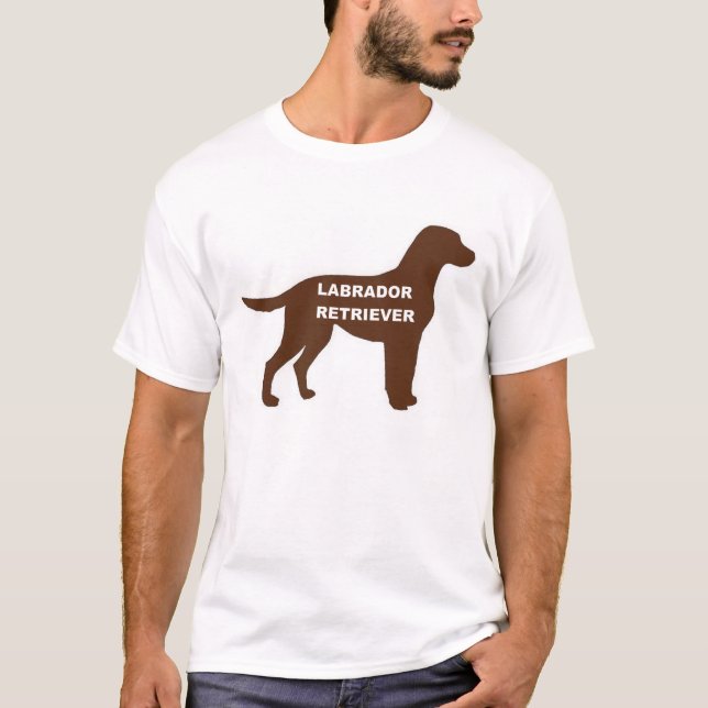 T-shirt LR chocolat nom de laboratoire silhouette (Devant)