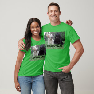 T-shirt LR I Love My Labs avec photo