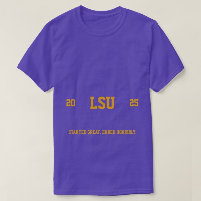 T-shirt LSU Tigers 2025 (Design devant)