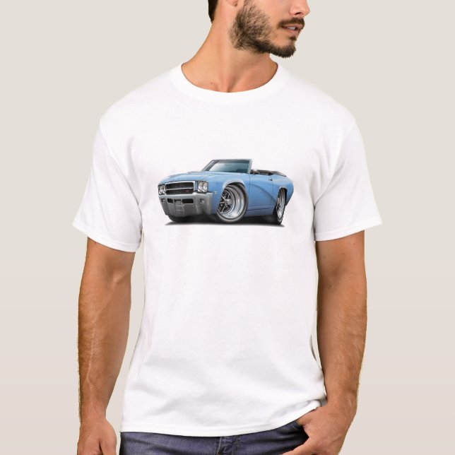 T-shirt Lt 1969 de GS de Buick Blue Convertible (Devant)