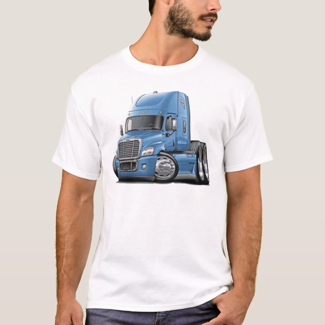 T-shirt Lt Blue Truck de Freightliner Cascadia (Devant)