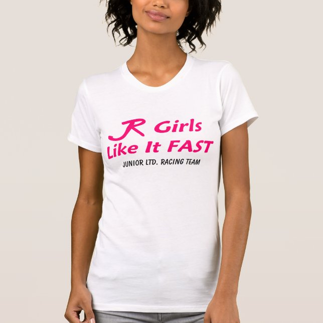 T-shirt Ltd junior "filles rapides " (Devant)