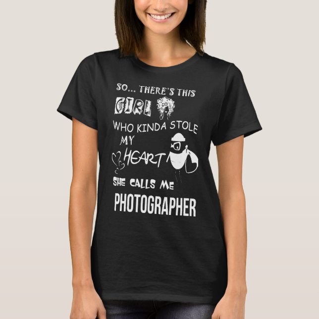 T-shirt Ltd Stole My Heart Photographer (Devant)